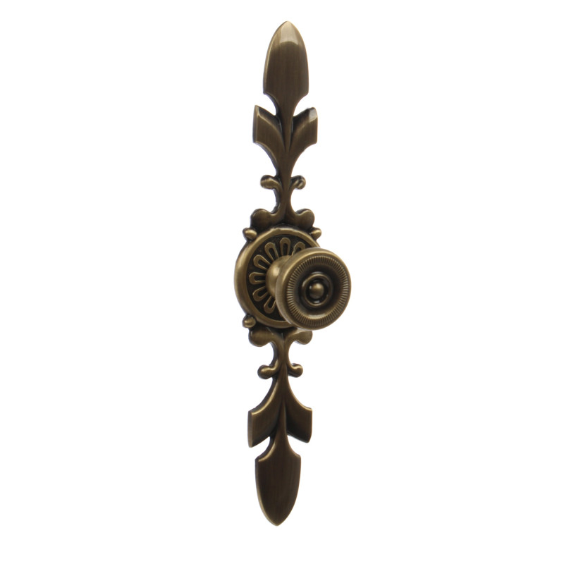 Buton pentru mobila, metalic, grafiat, cu sild, M 487.89.39, 175 x 25 mm Buton pentru mobila, metalic, grafiat, cu sild, M 487.89.39, 175 x 25 mm