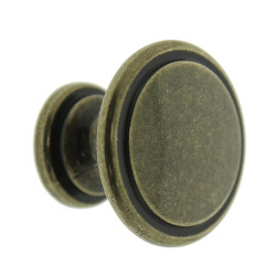 Buton pentru mobila, metalic, grafiat, M 880.09, 30 x 23 mm
