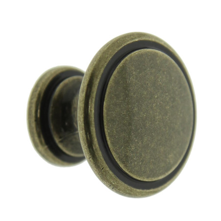 Buton pentru mobila, metalic, grafiat, M 880.09, 30 x 23 mm