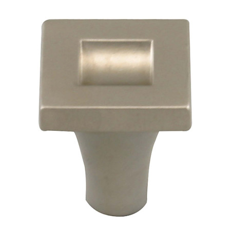 Buton pentru mobila, metalic, nichel satinat, M 481.87.25, 20 x 20 x 24 mm