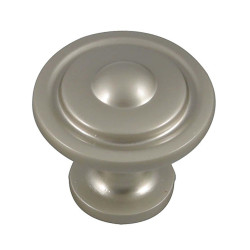 Buton pentru mobila, metalic, nichel satinat, M 481.97.25, 32 x 27 mm