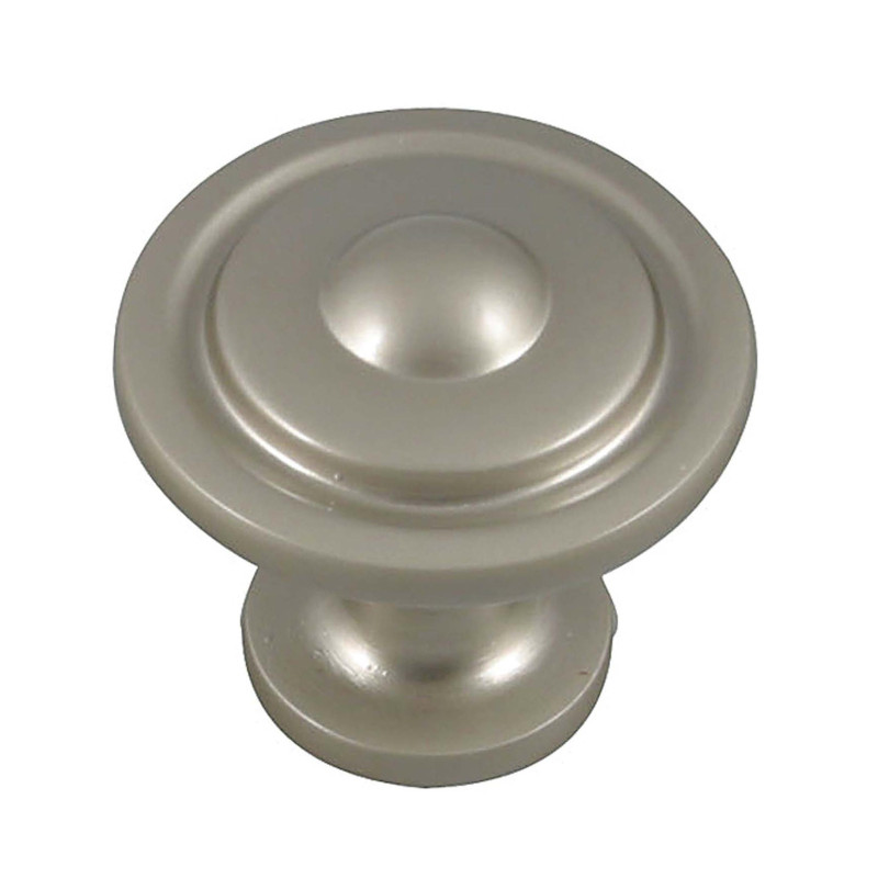 Buton pentru mobila, metalic, nichel satinat, M 481.97.25, 32 x 27 mm