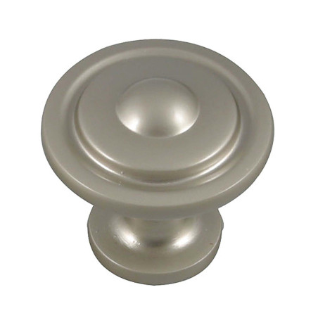 Buton pentru mobila, metalic, nichel satinat, M 481.97.25, 32 x 27 mm