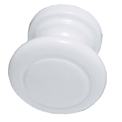 Buton pentru mobila, plastic, alb, M 484.06.11, 32 x 27 mm