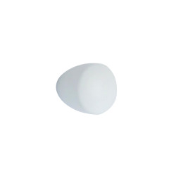 Buton pentru mobila, plastic, alb, M 487.43.11, 20 x 23 mm