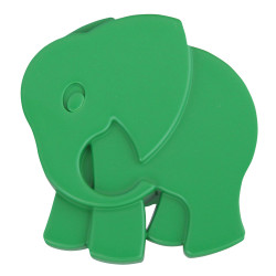 Buton pentru mobila, plastic, verde, M 487.02.17, forma elefant
