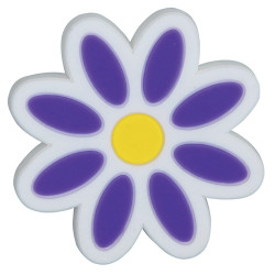 Buton pentru mobila, plastic, violet, forma floare, M 487.19.51