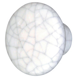 Buton pentru mobila, portelan, ivoire, model mozaic, M 485.20.100
