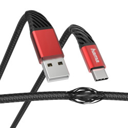 Cablu de date si incarcare Hama 187218, USB-A la USB-C, 1.5 m