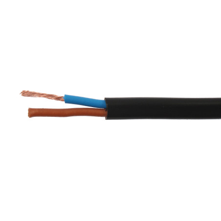 Cablu electric MYYUP / H03V2V2H2-F 2 x 0.75 mmp negru, cupru