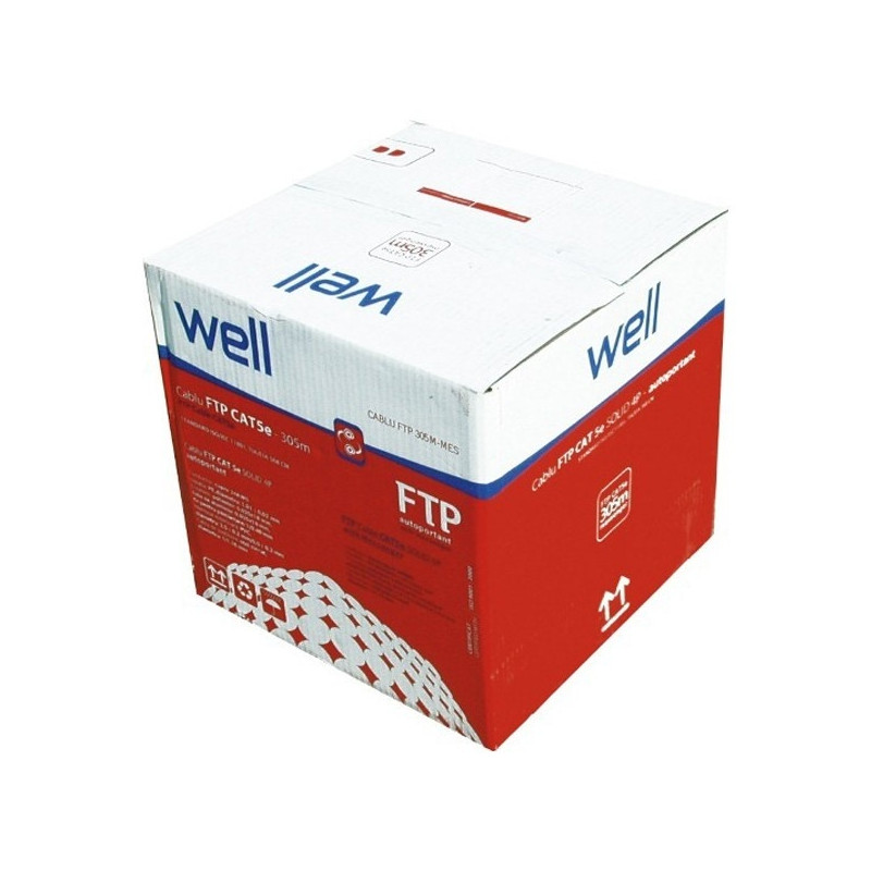 Cablu internet, FTP Cat 5e cu sufa 305M-Mes, cupru