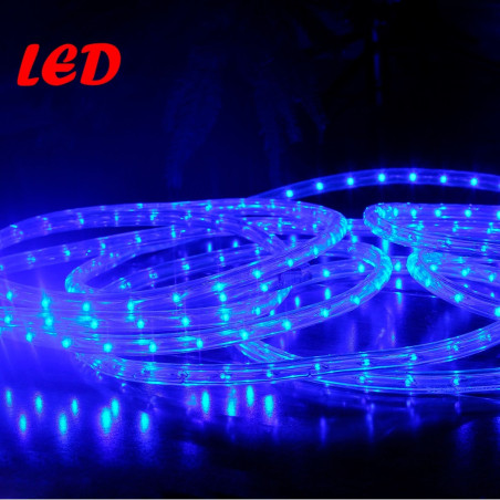 Cablu luminos LED Hoff, D 11 mm, albastru