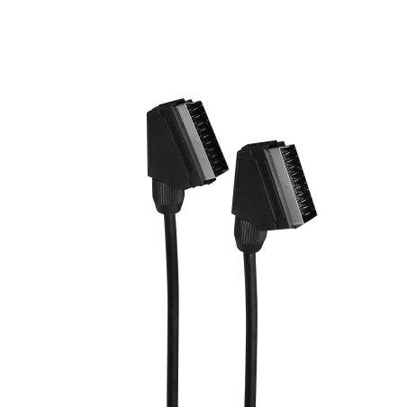 Cablu video Scart Hama 205081, mufa tata - tata, 1.5 m, negru