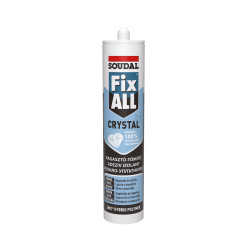 Adeziv pentru suprafete multiple, Soudal Fix All Crystal, interior / exterior, transparent, 290 ml