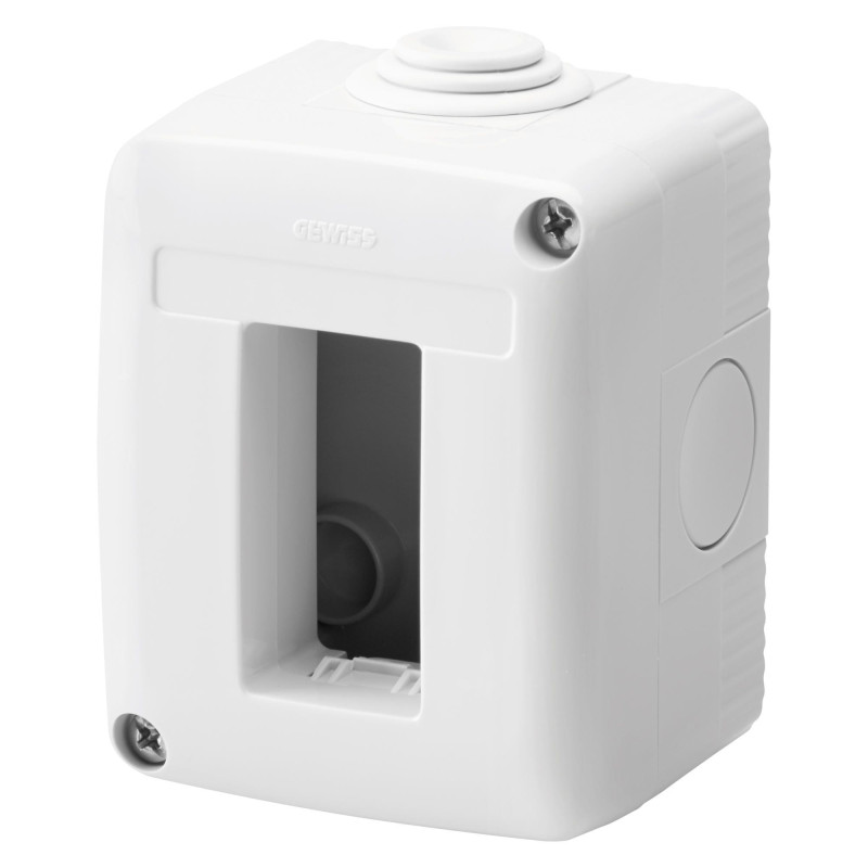 Cadru aparent Gewiss GW27001, 1 modul, IP40, gri, pentru priza / intrerupator Cadru aparent Gewiss GW27001, 1 modul, IP40, gri, pentru priza / intrerupator
