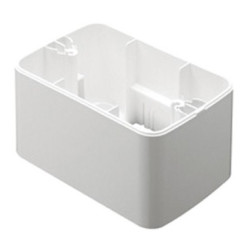 Cadru aparent Gewiss System Top GW22471, 3 module, alb, pentru priza / intrerupator