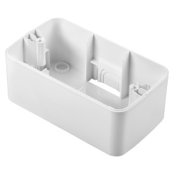 Cadru aparent Gewiss System Top GW22472, 4 module, alb, pentru priza / intrerupator