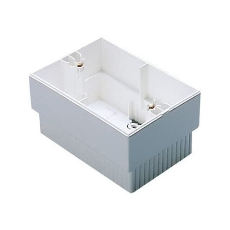 Cadru aparent Gewiss System Virna GW32431, 3 module, alb, pentru priza / intrerupator