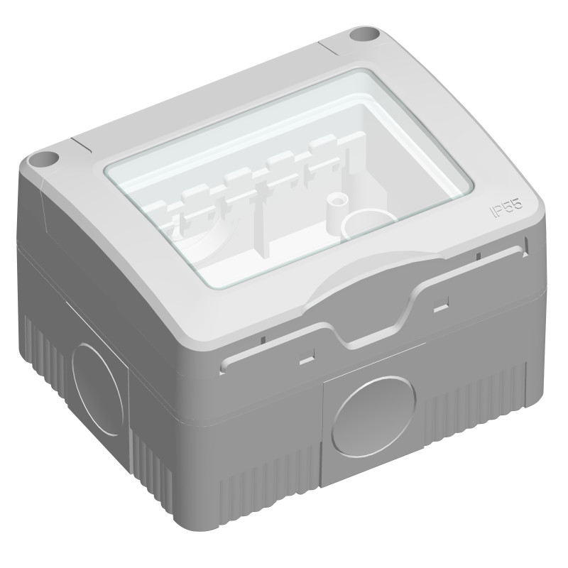 Cadru aparent Hoff, 3 module, IP55, pentru priza / intrerupator