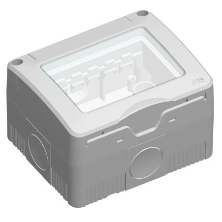 Cadru aparent Hoff, 3 module, IP55, pentru priza / intrerupator