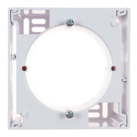 Cadru aparent Schneider Electric Asfora EPH6100121, 1 post, alb, pentru priza / intrerupator
