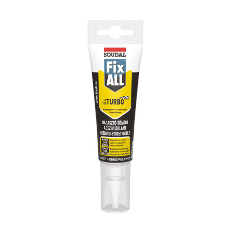 Adeziv pentru suprafete multiple, Soudal Fix All Turbo, interior / exterior, alb, 125 ml