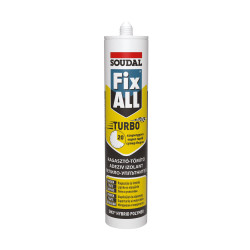 Adeziv pentru suprafete multiple, Soudal Fix All Turbo, interior / exterior, alb, 290 ml