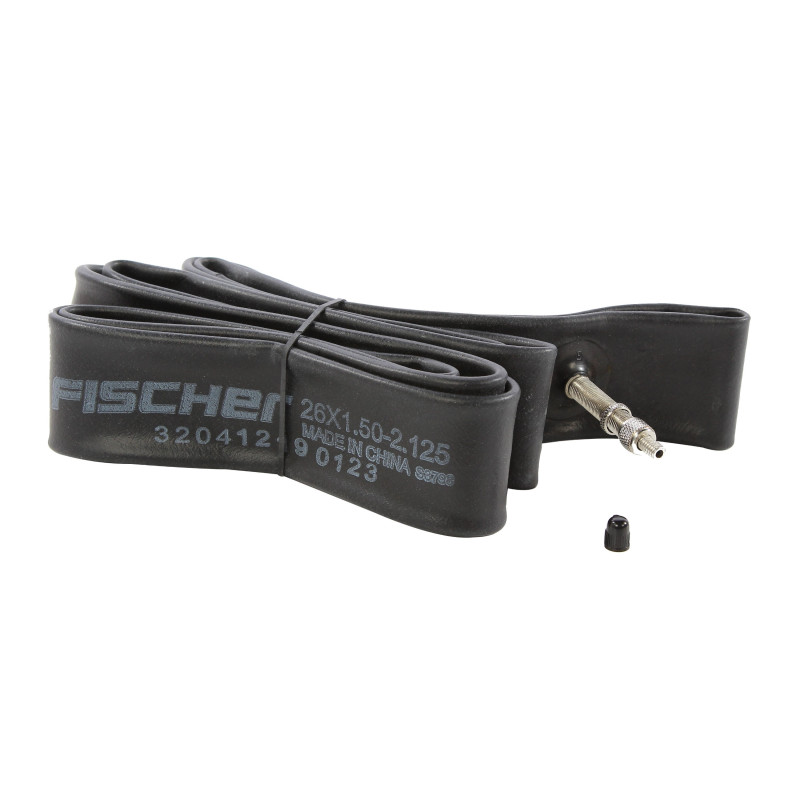 Camera pentru anvelopa bicicleta Fischer, cauciuc, 26 inch, cu valva 26.5 mm pentru ventil tip Dunlop