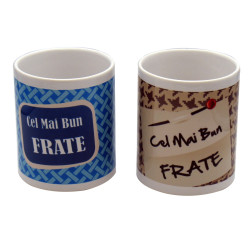 Cana cu mesaj Cel mai bun frate, ceramica, multicolor, 250 ml