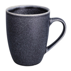Cana D4112B, portelan, gri inchis, 360 ml