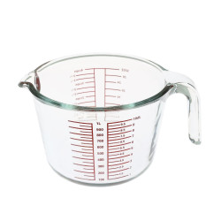 Cana gradata pentru masurare 3MC100-0X, sticla, transparent, 1 l