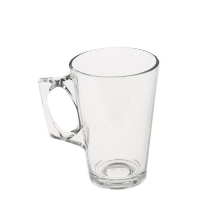 Cana YE5000030, sticla, transparent, 250 ml, set 3 bucati