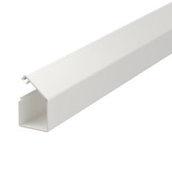 Canal cablu mini WDK 6150292, 17 x 17 mm, cu folie adeziva si capac rabatabil, alb, PVC