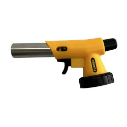 Cap arzator Flamex P-330, pentru butelie spray gaz, cu sistem antiflare, aprindere piezo, plastic + metal, 14 x 5.8 cm