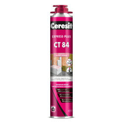 Adeziv poliuretanic Ceresit CT 84 Express Plus, aplicare cu pistol, exterior, 850 ml