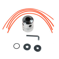 Cap motocoasa metalic Grunman CTM-41 PRO, cu fir, pentru cositoare, D 3 mm