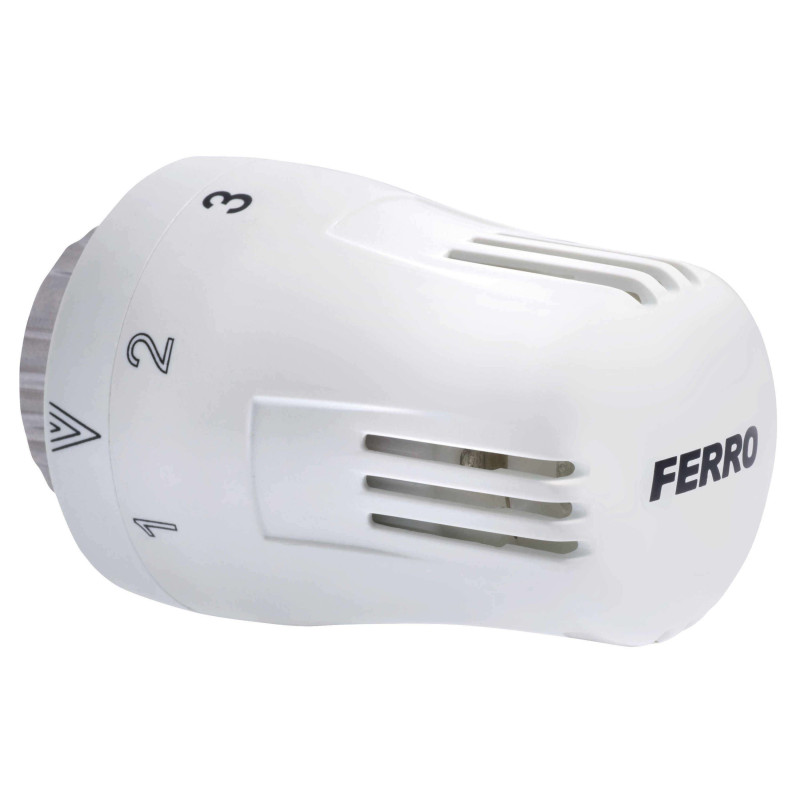 Cap termostat calorifer, scala reglare 0 - 5, 0 - 28 grade Celsius, cu racord olandez, Ferro GT10