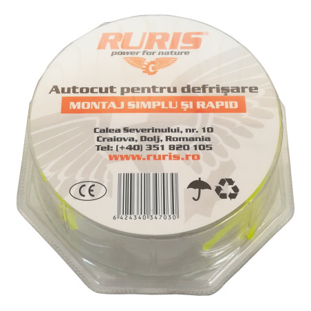 Cap / tambur motocoasa Ruris, cu fir, pentru cositoare, D 2.4 mm