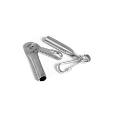Capac cablu, cu carabina, 8 mm, set de 5 bucati