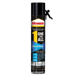 Adeziv poliuretanic pentru suprafete multiple, Moment One for All Universal, aplicare cu pai, interior / exterior, galben, 750 m