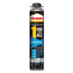 Adeziv poliuretanic pentru suprafete multiple, Moment One for All Universal, aplicare cu pistol, interior / exterior, galben, 75