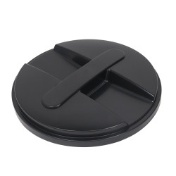 Capac pentru butoi 250 litri polietilena, negru, D 76 cm