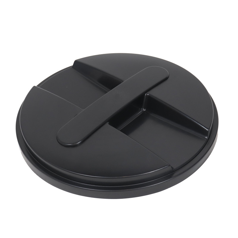 Capac pentru butoi 250 litri polietilena, negru, D 76 cm