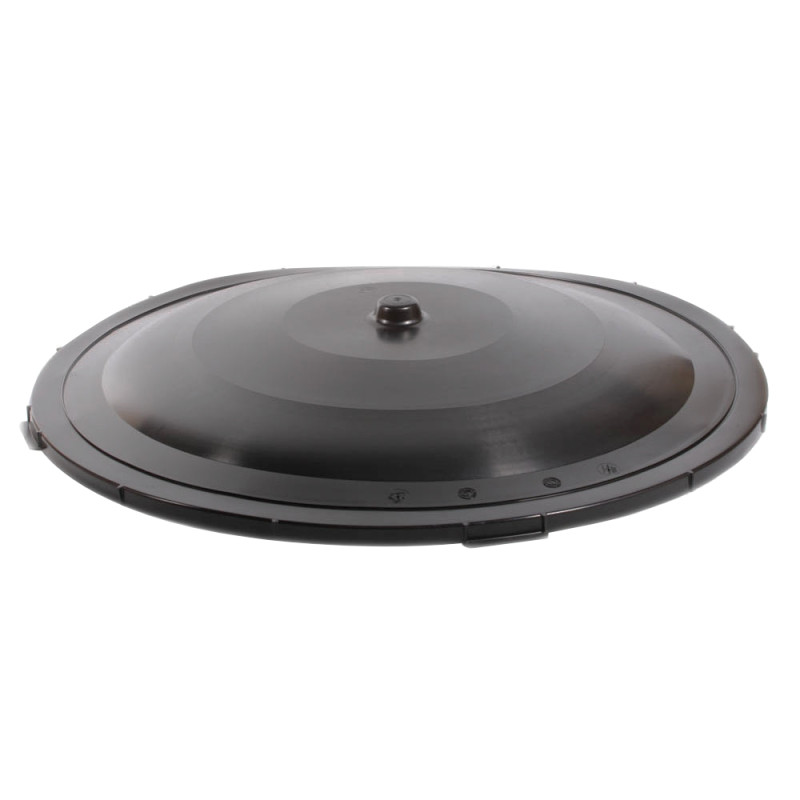 Capac pentru butoi 500 litri Plastor, PEHD, negru, D 106 cm