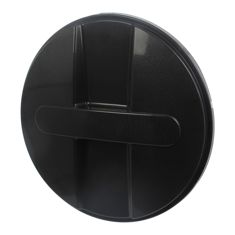 Capac pentru butoi 500 litri polietilena, negru, D 104.5 cm