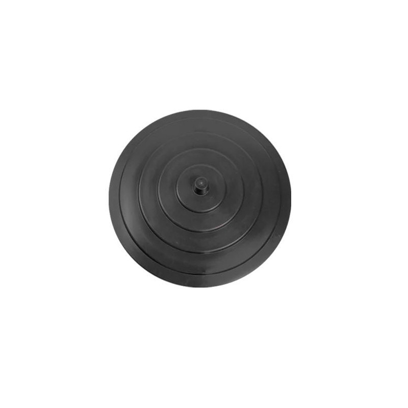 Capac pentru butoi 500 litri, polietilena, negru, D 104.5 cm