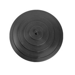 Capac pentru butoi 700 litri, polietilena, negru, D 116 cm