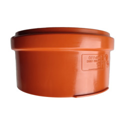 Capac PVC cu inel, D 110 mm