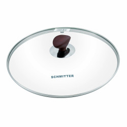 Capac, sticla termorezistenta, Schmitter, 22 cm, rotund, transparent