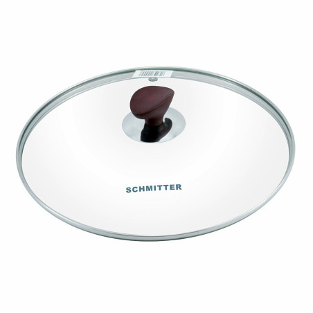 Capac, sticla termorezistenta, Schmitter, 28 cm, rotund, transparent
